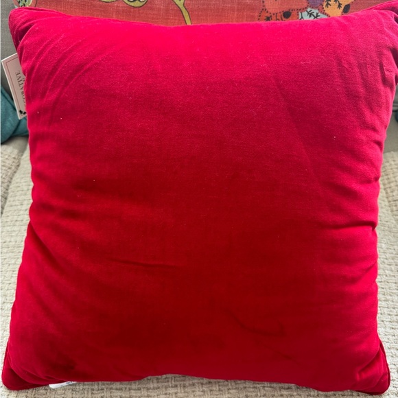 Christmas Gingerbread Town Embroidered Pillow. - Picture 8 of 8